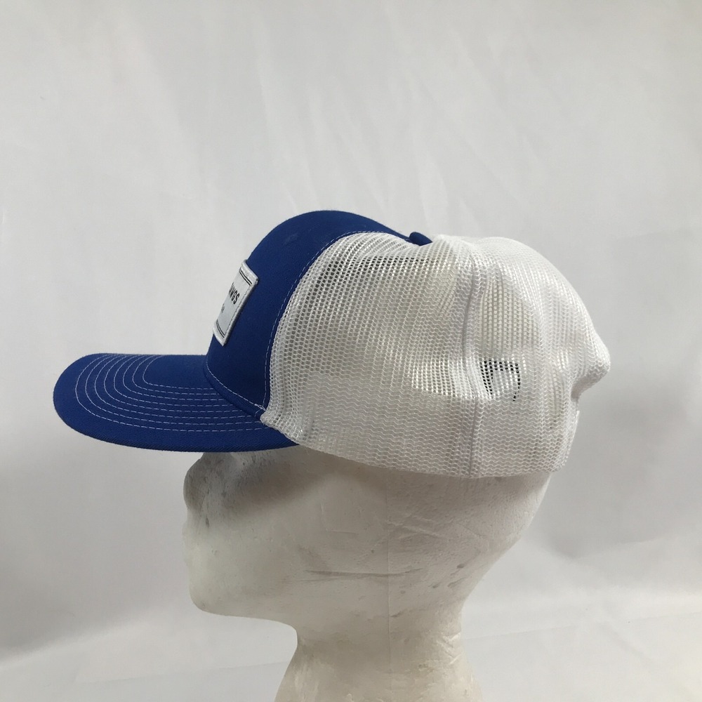 Salty Dawgs Port Authority Trucker Hat Blue White Mesh Snapback Fishing Cap Mens - Picture 8 of 16